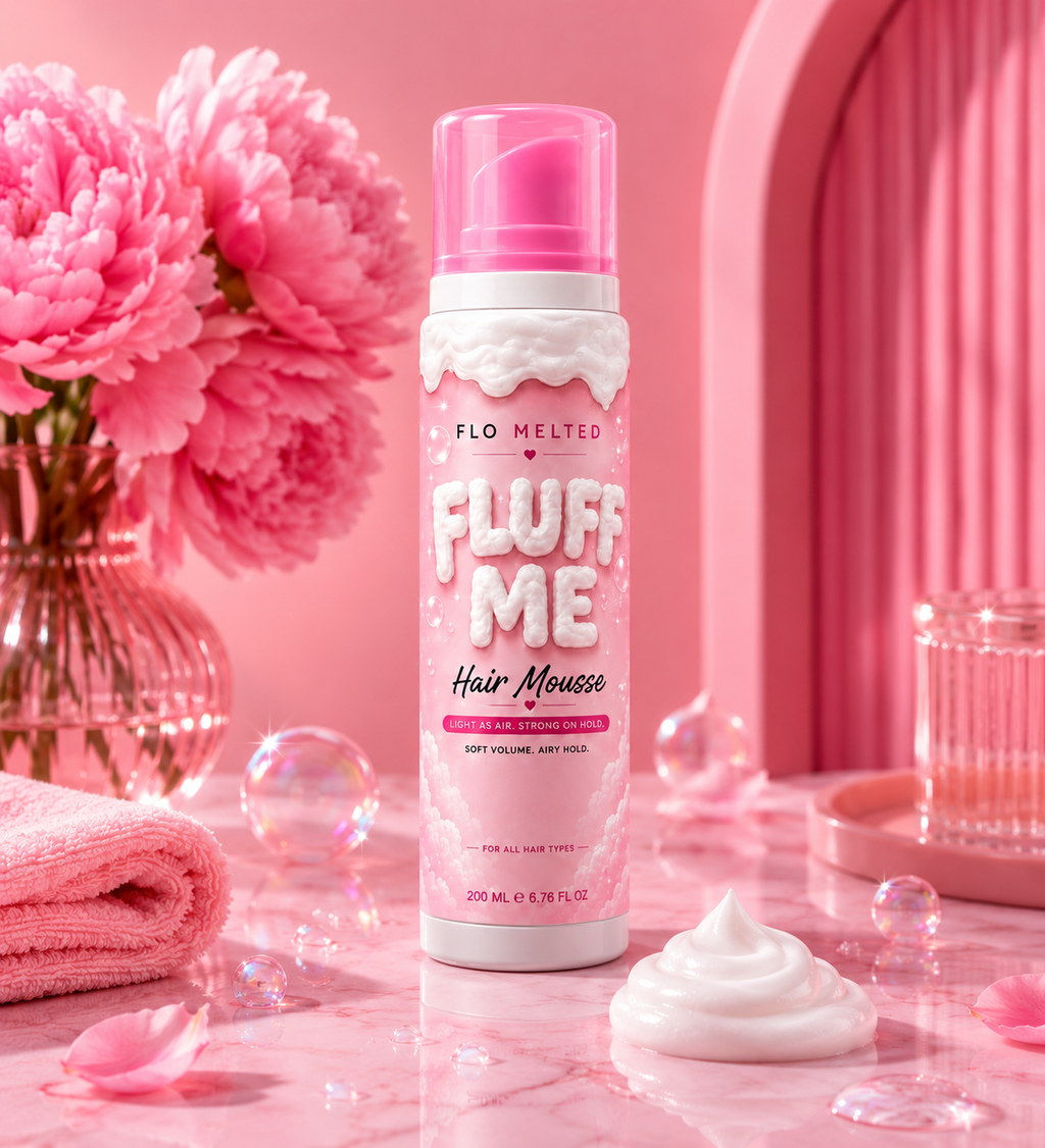 Mousse coiffante FloBeautyUK Volume et tenue longue durée