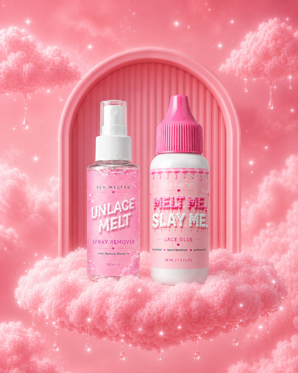 FloBeautyUK Duo Colle et Dissolvant pour dentelle Tenue Extrême